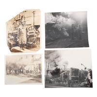 [OCCUPATIONAL PHOTOGRAPHY]. A group of images of firefighters and police officers, comprising:
