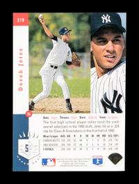 A 1993 Upper Deck SP Derek Jeter Rookie Baseball Card No. 279
