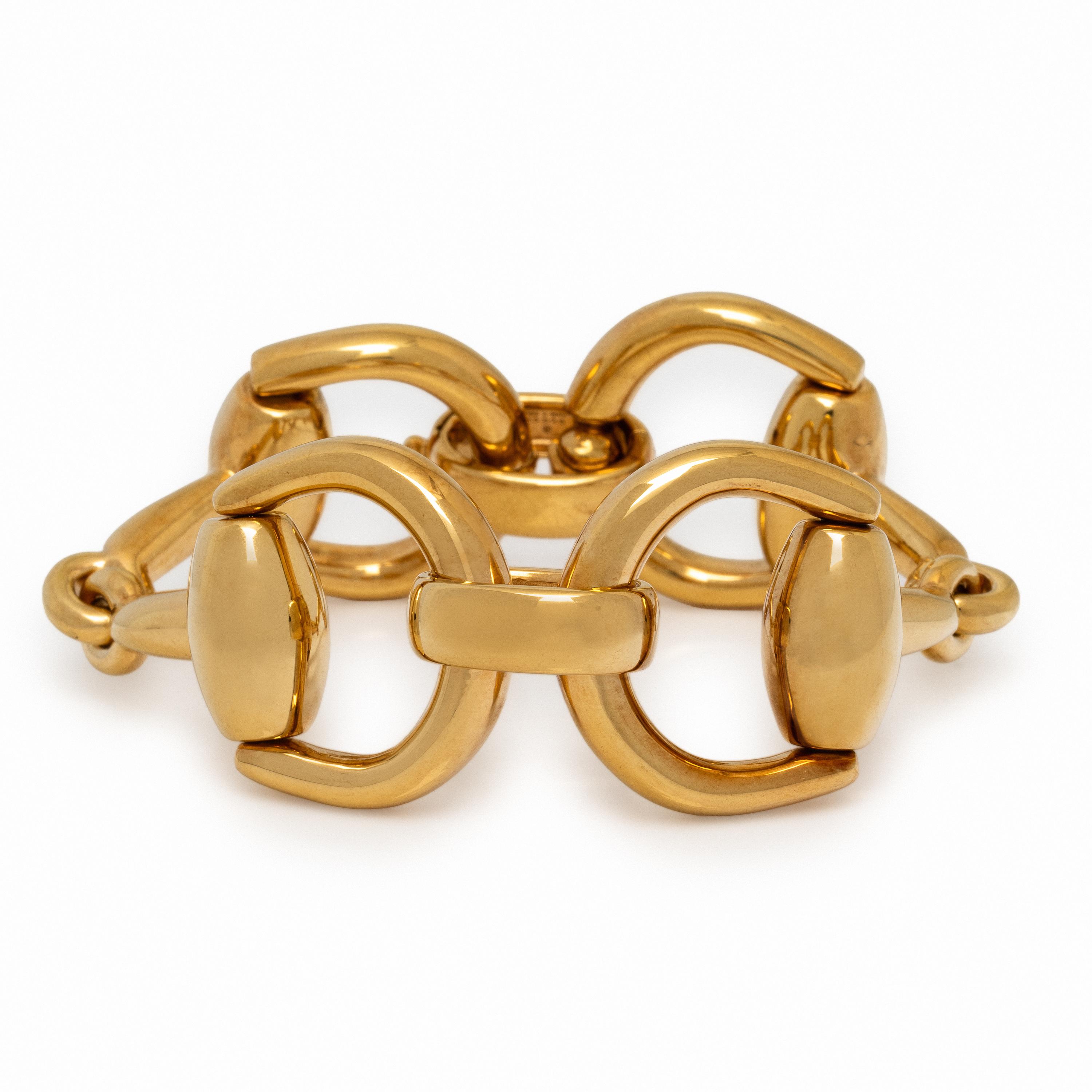 Gucci, Yellow Gold Horsebit Link Bracelet