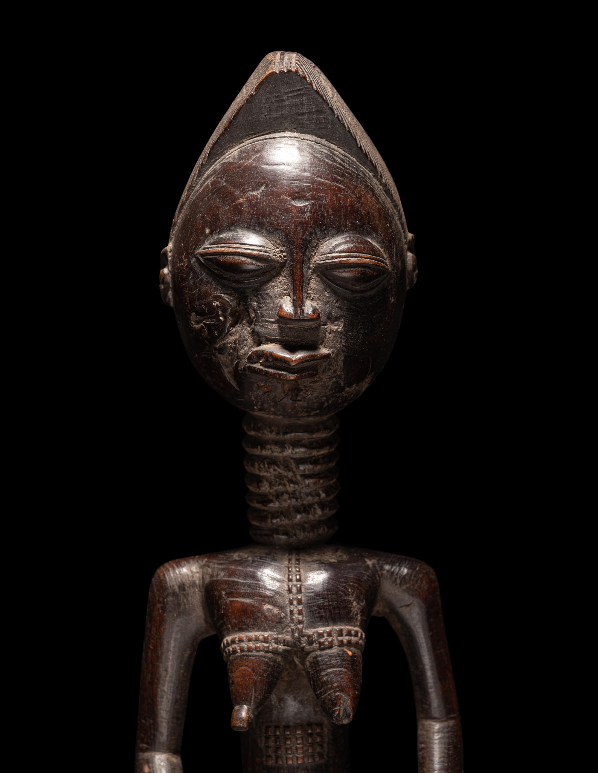 Three African Wood Figures