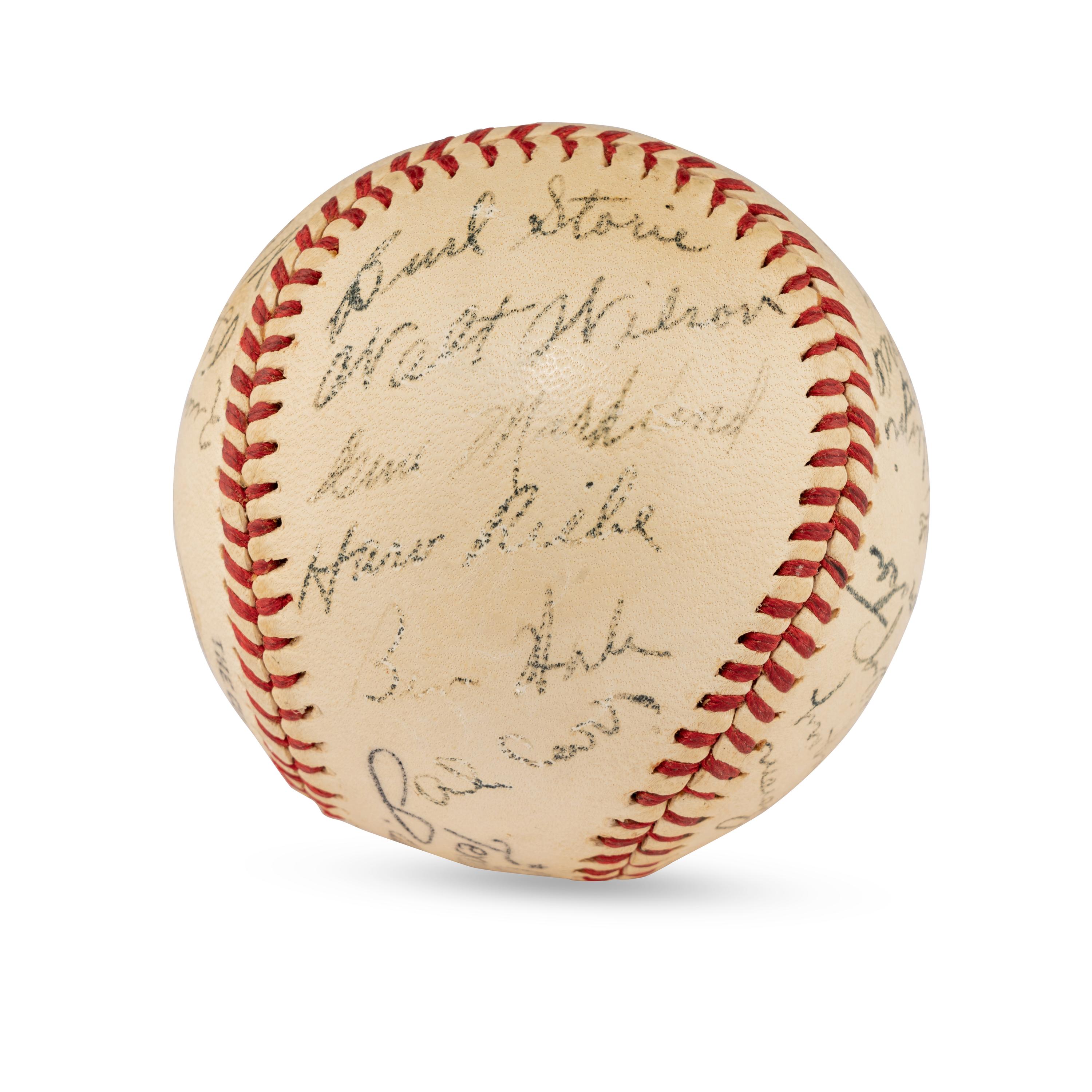 A 1946 Dallas Rebels Team Signed Autograph Baseball