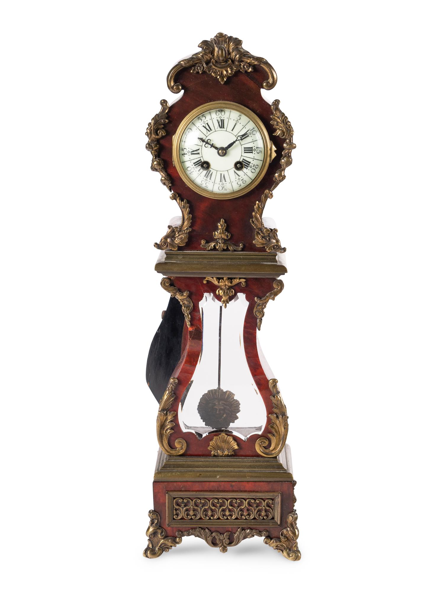A Diminutive Tortoise Shell Veneered Longcase Clock