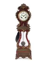 A Diminutive Tortoise Shell Veneered Longcase Clock