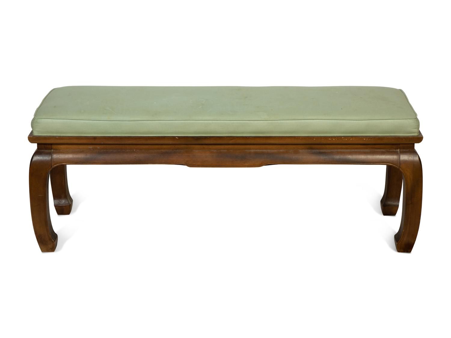 A Chinese Style Upholstered Bench