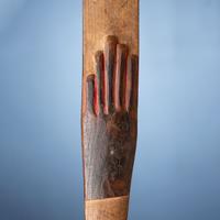 Western Great Lakes Figural Pipe Stem, with Catlinite Bowl