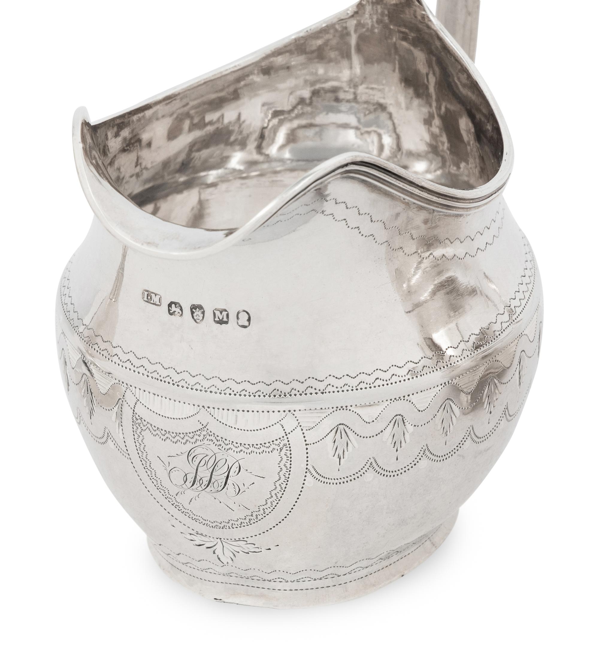 A Group of Four English Silver Creamers