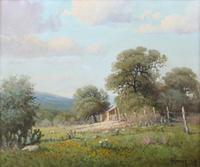 G. Harvey Western Hill Country Landscape Oil on Canvas Signed and dated 1967 3 x 20 inches — (American, 1933-2017)