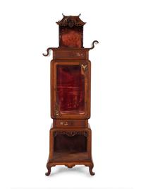 A French Japonesque Mother-of-Pearl Inlaid Vitrine