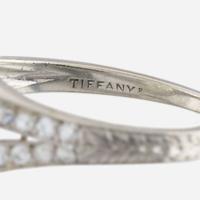 A platinum and diamond solitaire ring, Tiffany & Co.