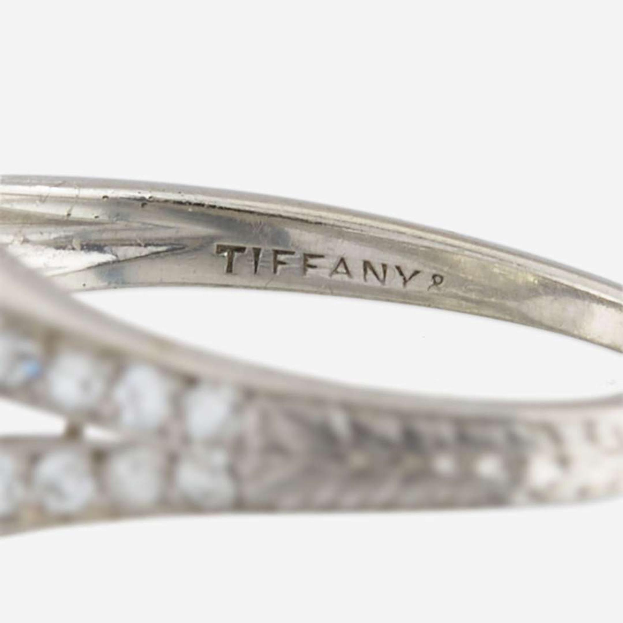 A platinum and diamond solitaire ring, Tiffany & Co.