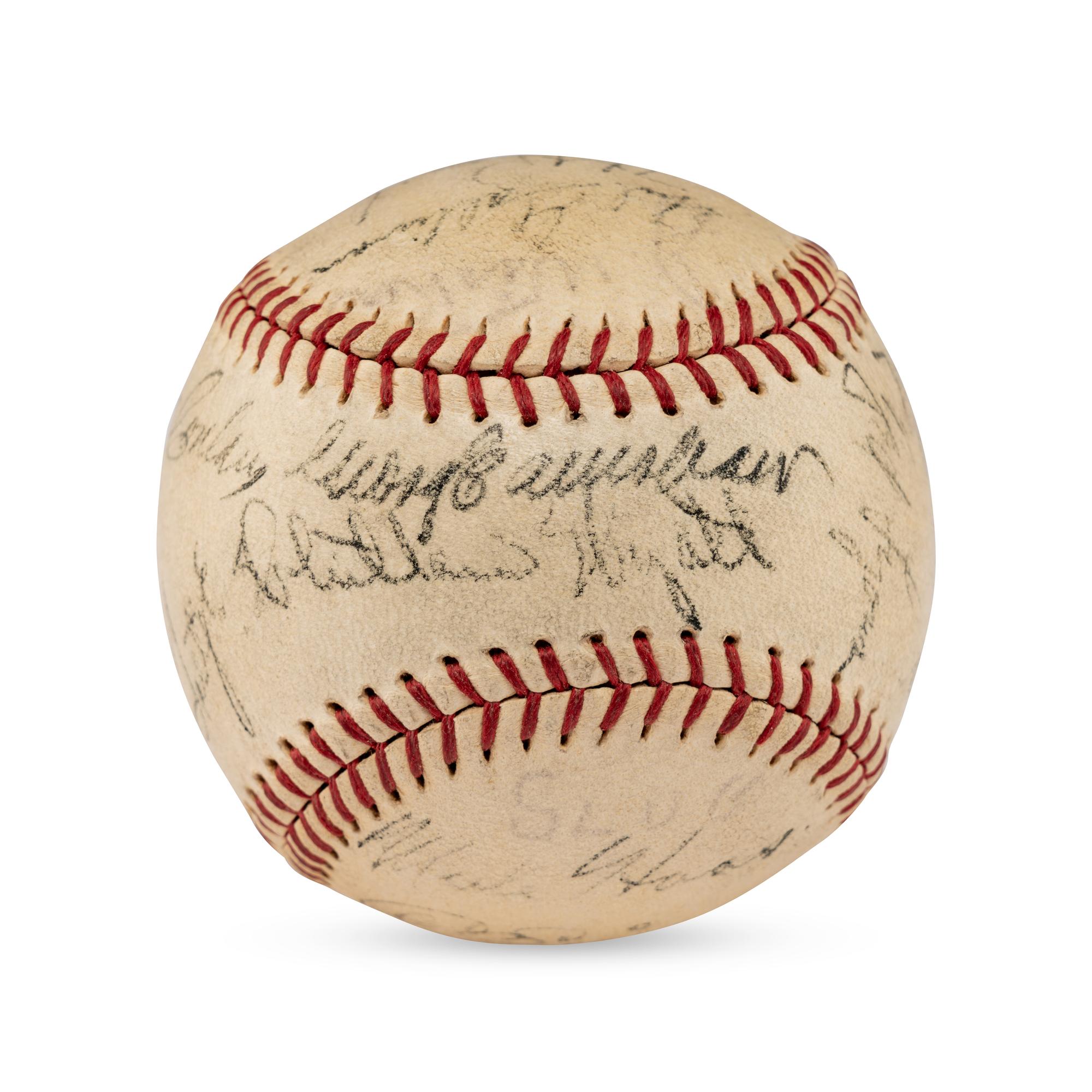 A 1934 Chicago White Sox Team Signed Autograph Baseball Featuring Al Simmons, Ted Lyons and Jocko Conlan (JSA Letter of Authenticity),
