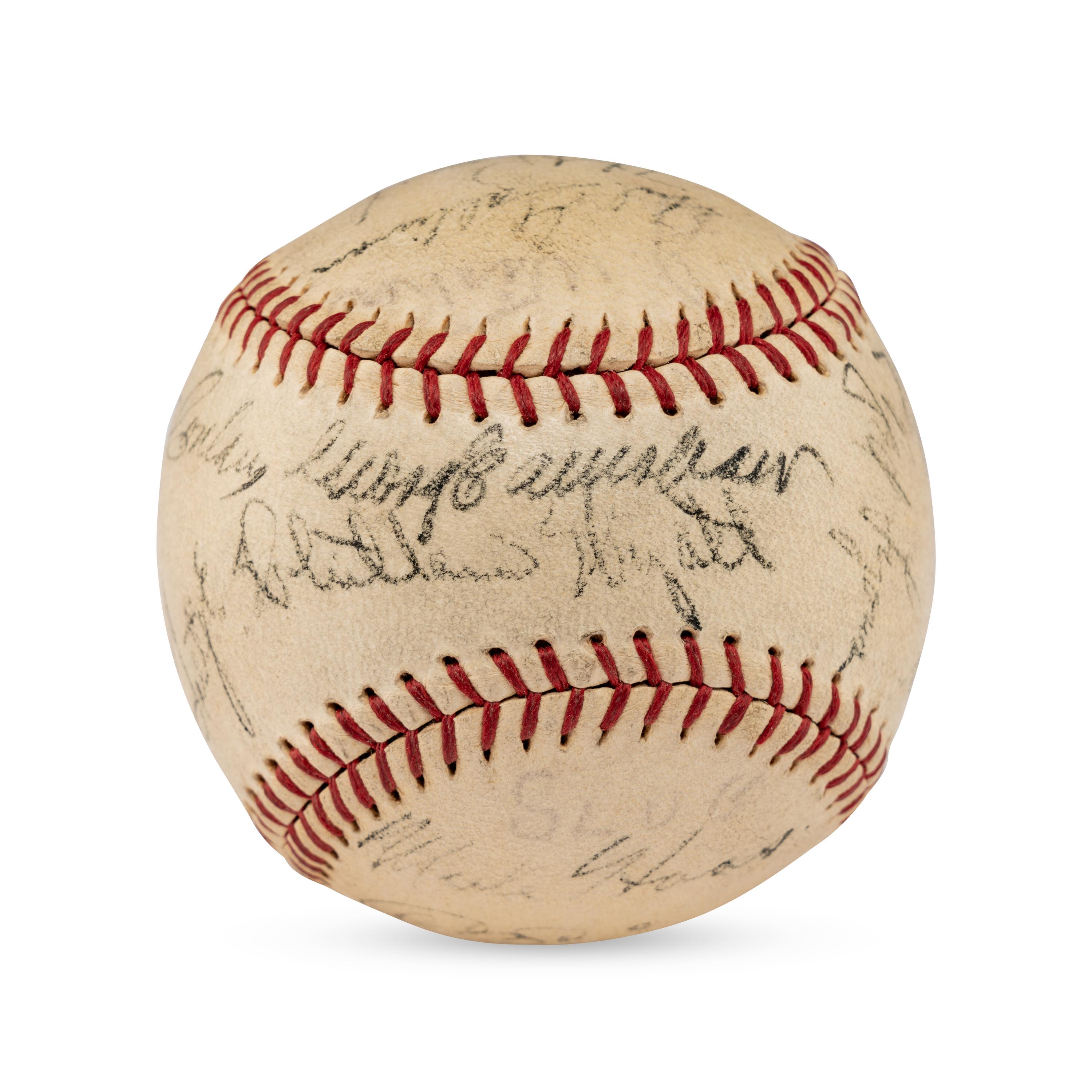 A 1934 Chicago White Sox Team Signed Autograph Baseball Featuring Al Simmons, Ted Lyons and Jocko Conlan (JSA Letter of Authenticity),