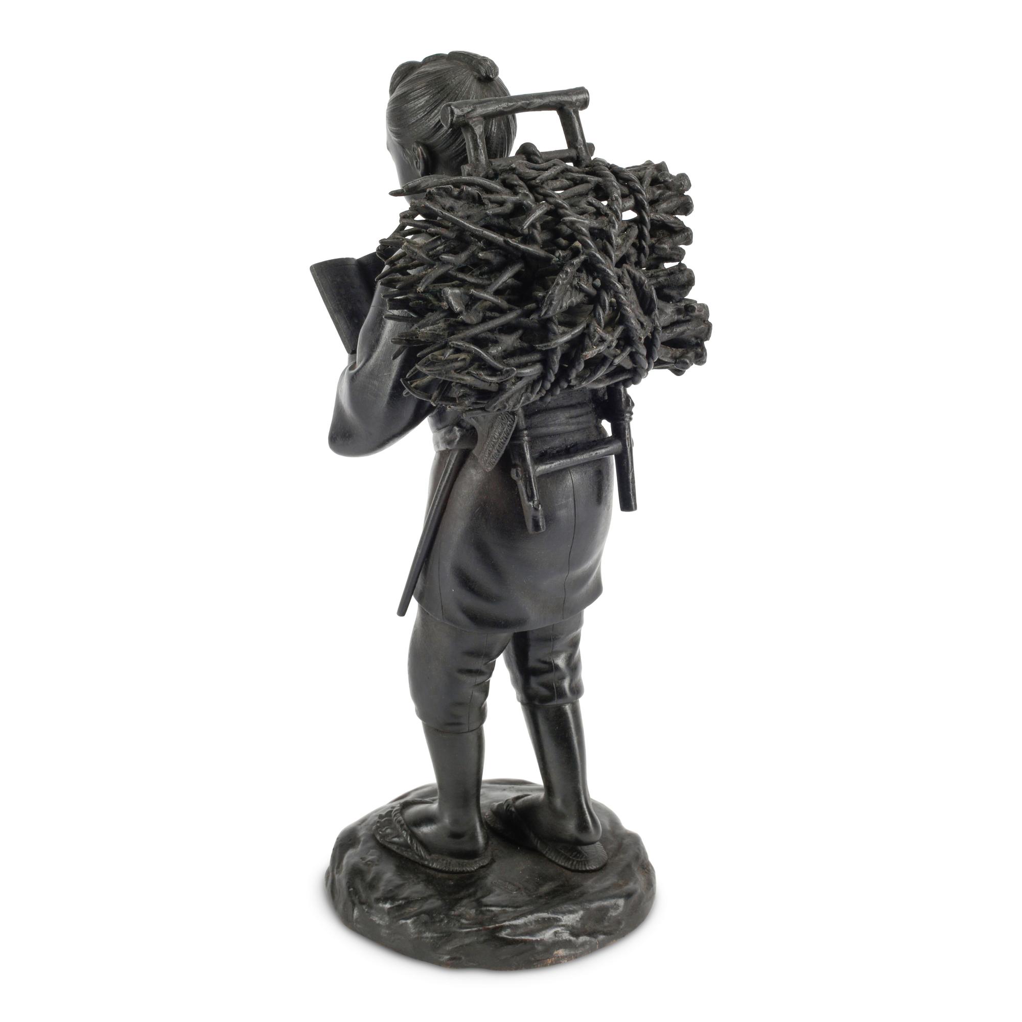 A Japanese Bronze Figure