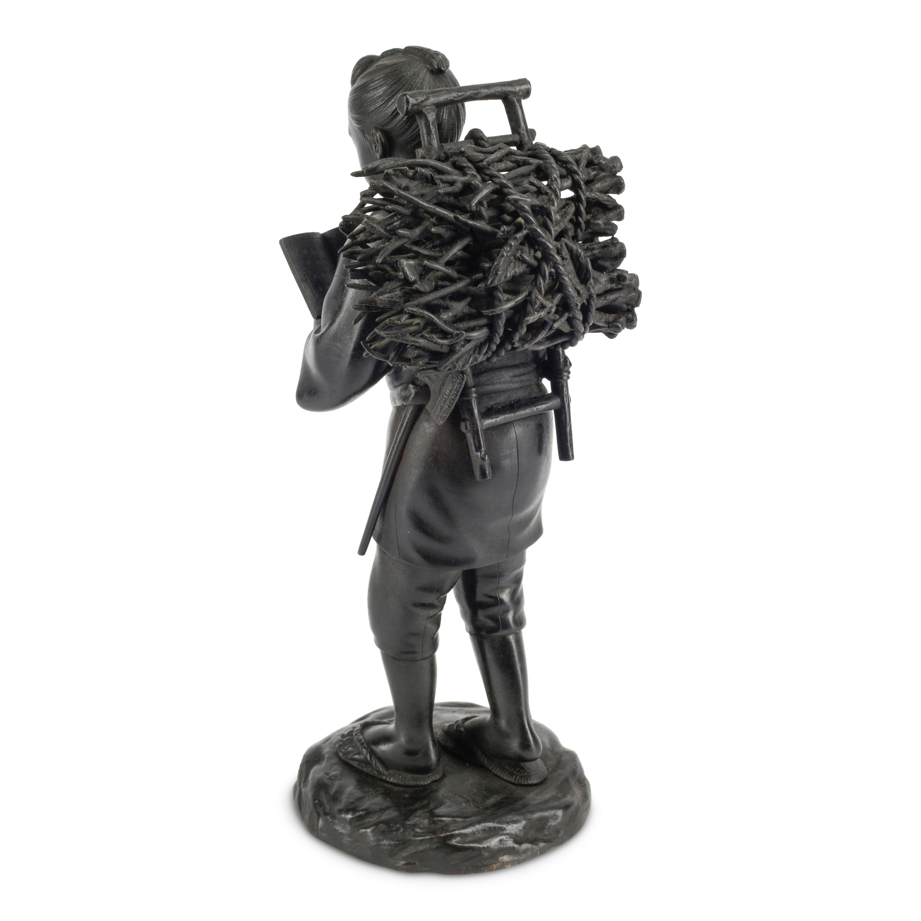 A Japanese Bronze Figure