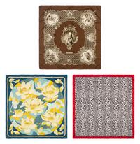 Two Hermès Scarves and One Fendi Silk Scarf