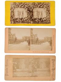 [EARLY PHOTOGRAPHY]. A group of approx. 95 stereoviews highlighted by images of US presidents, views in and around Washington, DC and Mount Vernon, and African American and female subjects.