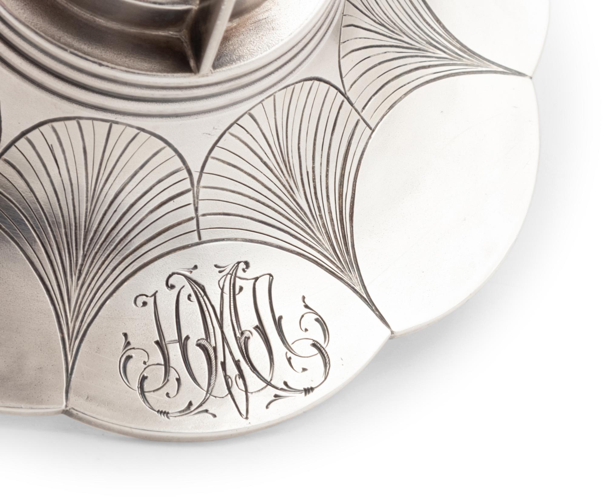 A Russian Silver and Cut Glass Centerpiece Bowl