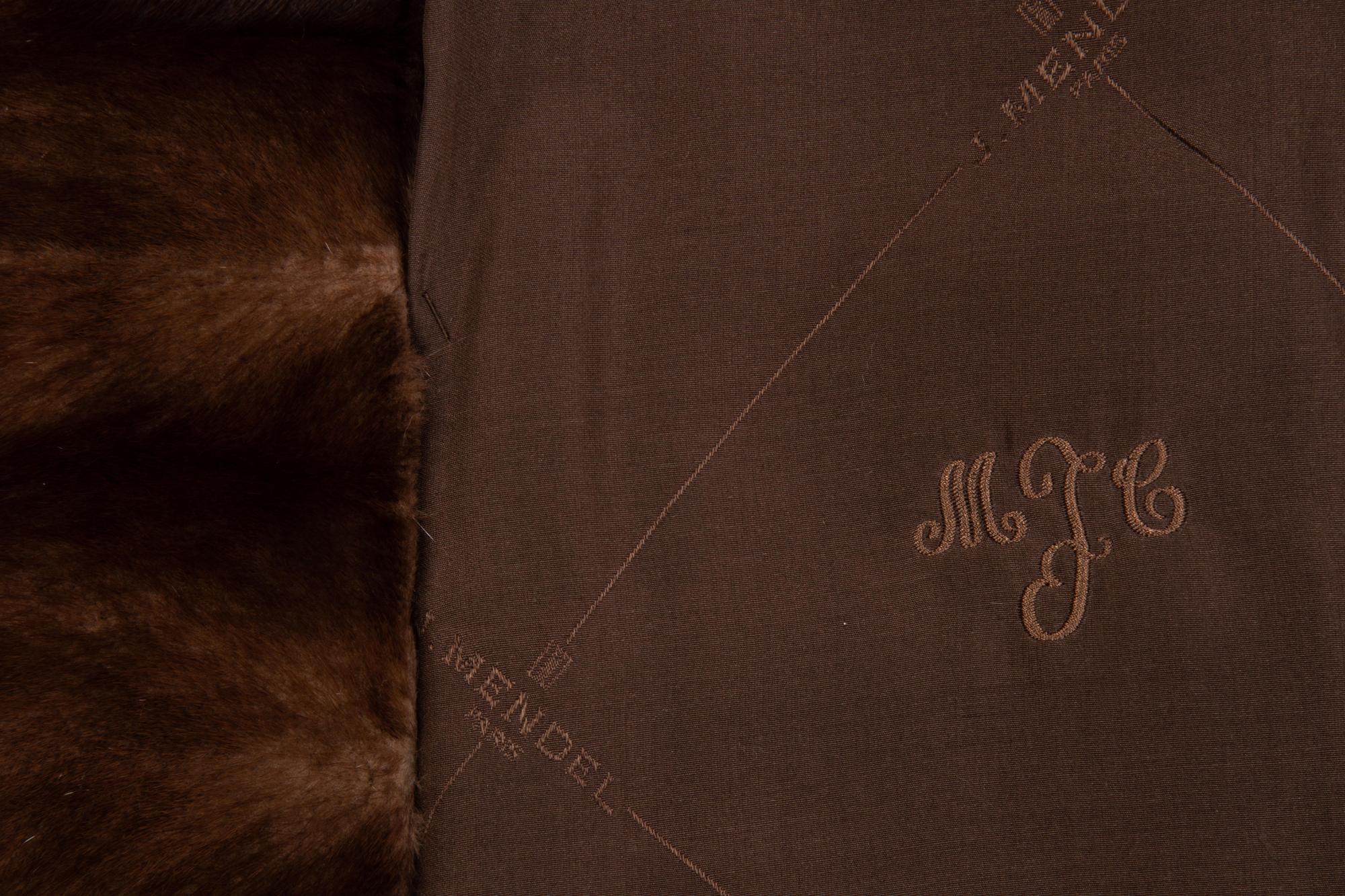 J. Mendel Mahogany Mink Coat, 2000-10s