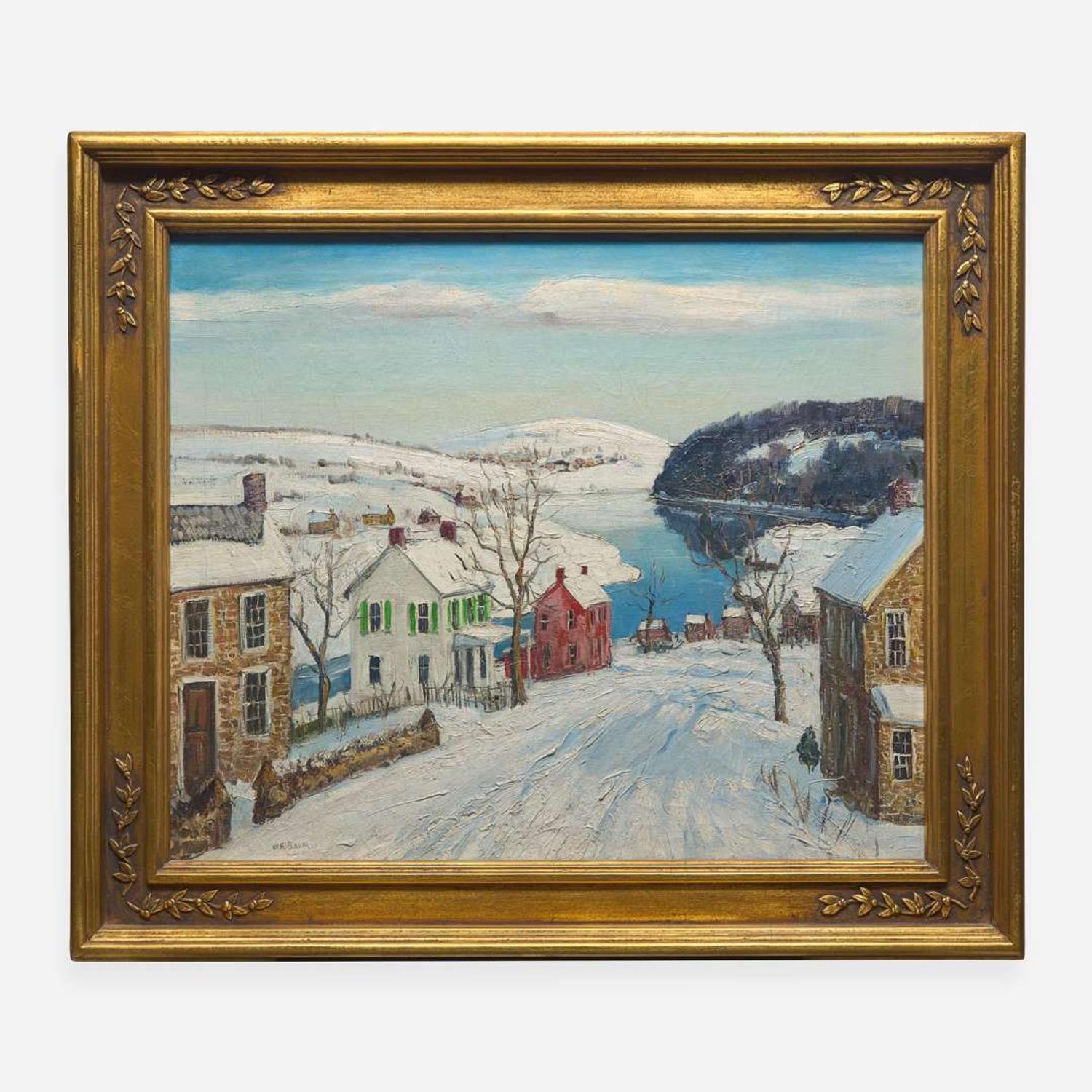 Walter Emerson Baum (American, 1884-1956) Snow-Covered Hills, Sellersville