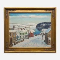 Walter Emerson Baum (American, 1884-1956) Snow-Covered Hills, Sellersville