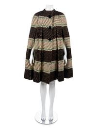 One Norman Norell Coat, One Alberto Fabiani Coat, and One Pauline Trigère Cape, 1960s — Sold to benefit the Art Acquisition Fund at the Indianapolis Museum of Art at Newfield.
