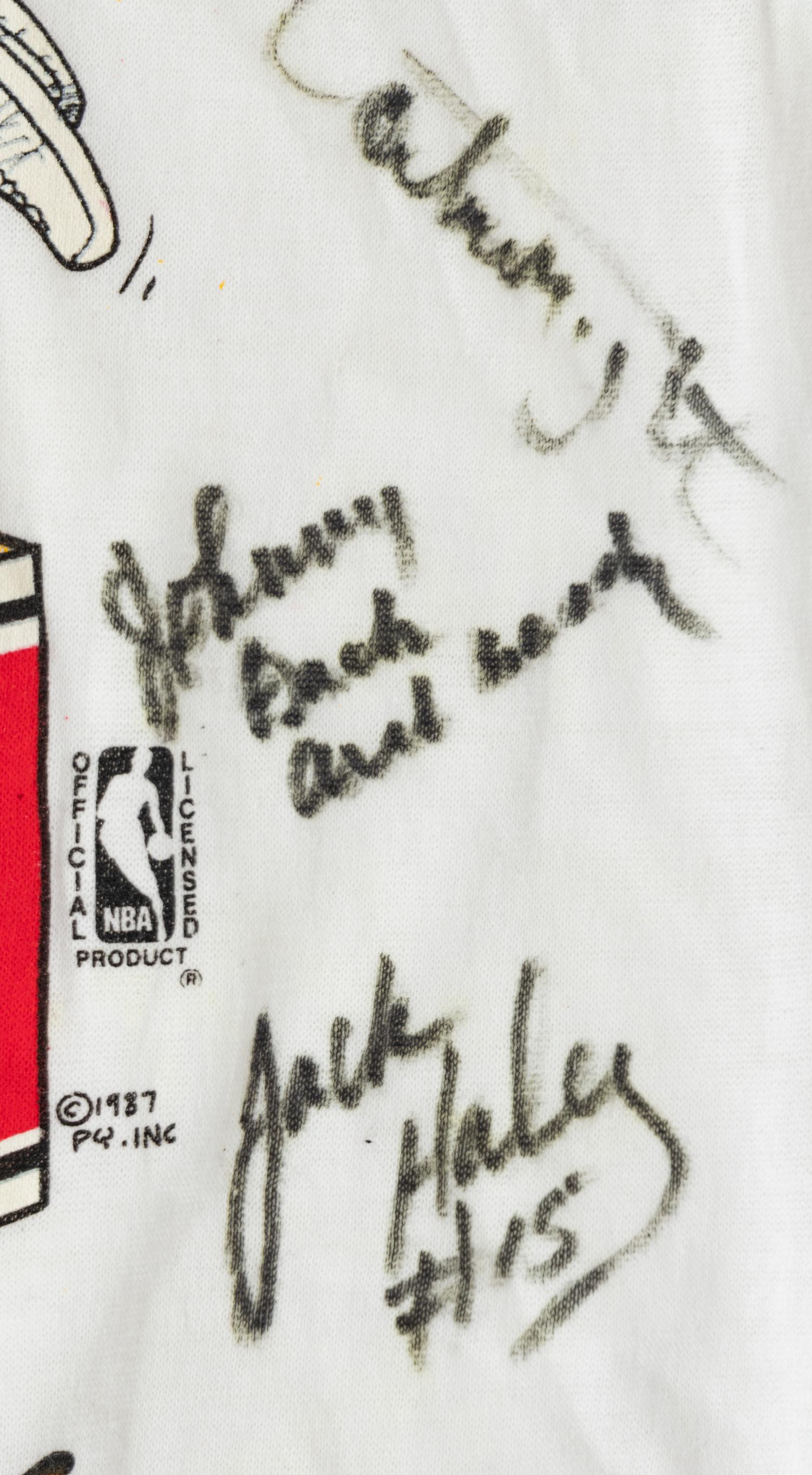 A Group of Vintage Chicago Bulls Team Signed Items (Beckett Authentication Services BAS Certified),