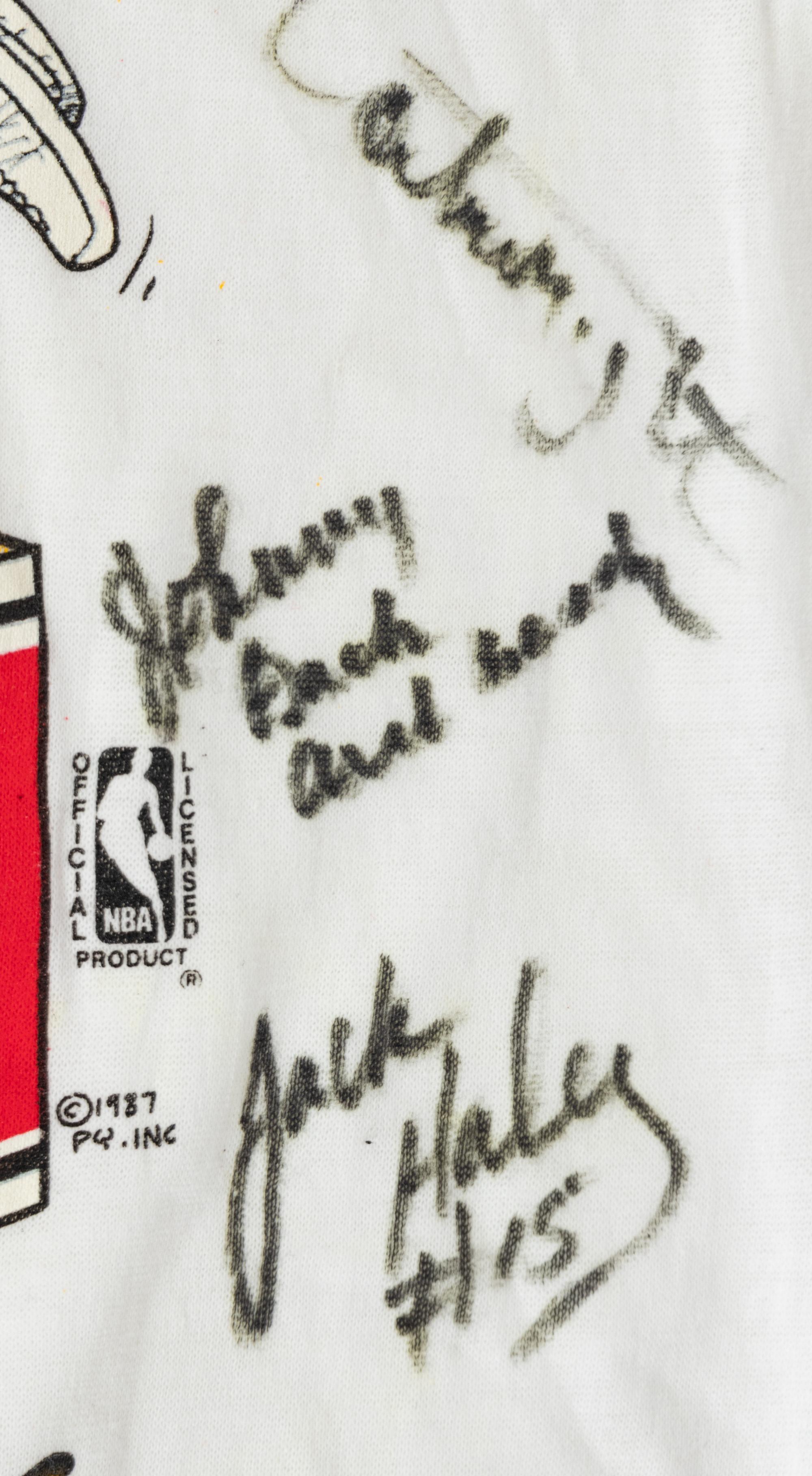 A Group of Vintage Chicago Bulls Team Signed Items (Beckett Authentication Services BAS Certified),