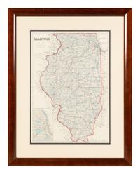 A Group of 13 maps of Chicago and Illinois, comprising: