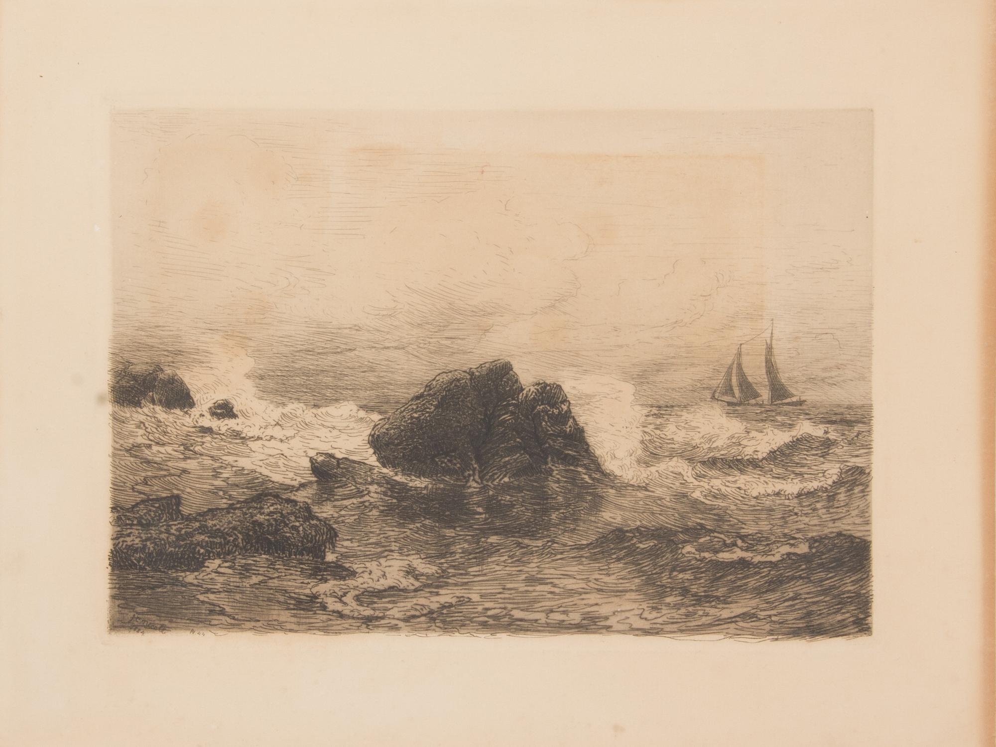 A Group of Three Works on Paper First: 6 3/4 x 6 inches.