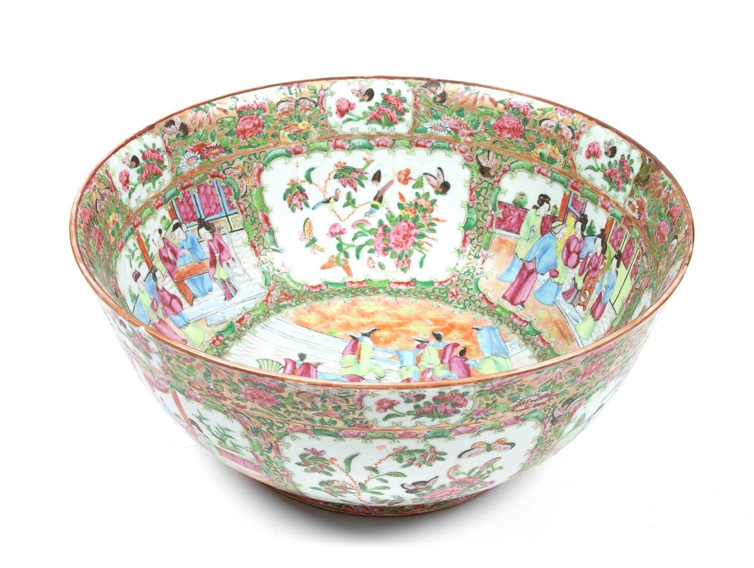 A Chinese Export Rose Medallion Porcelain Bowl