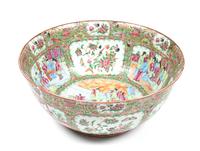 A Chinese Export Rose Medallion Porcelain Bowl