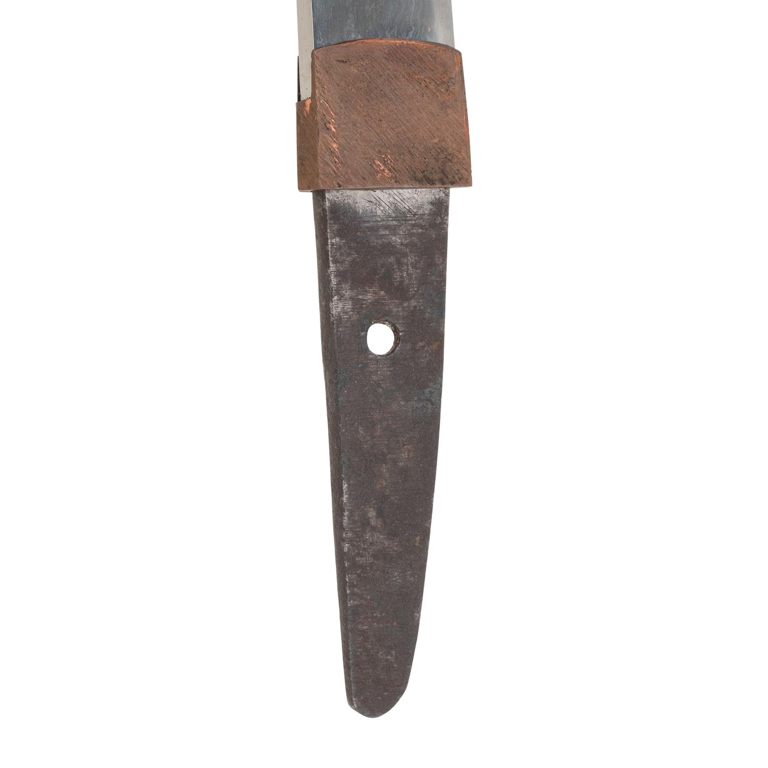 Signed Edo-Period Japanese Tanto with Kanmuri-Otoshi Blade