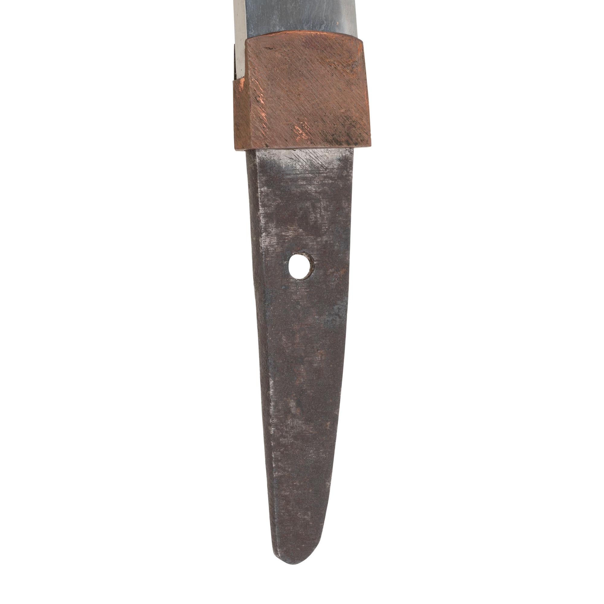 Signed Edo-Period Japanese Tanto with Kanmuri-Otoshi Blade