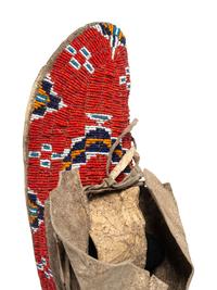 Sioux Beaded Hide Moccasins