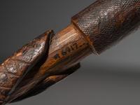 Great Lakes Carved Pipe Stem, with Snakes
