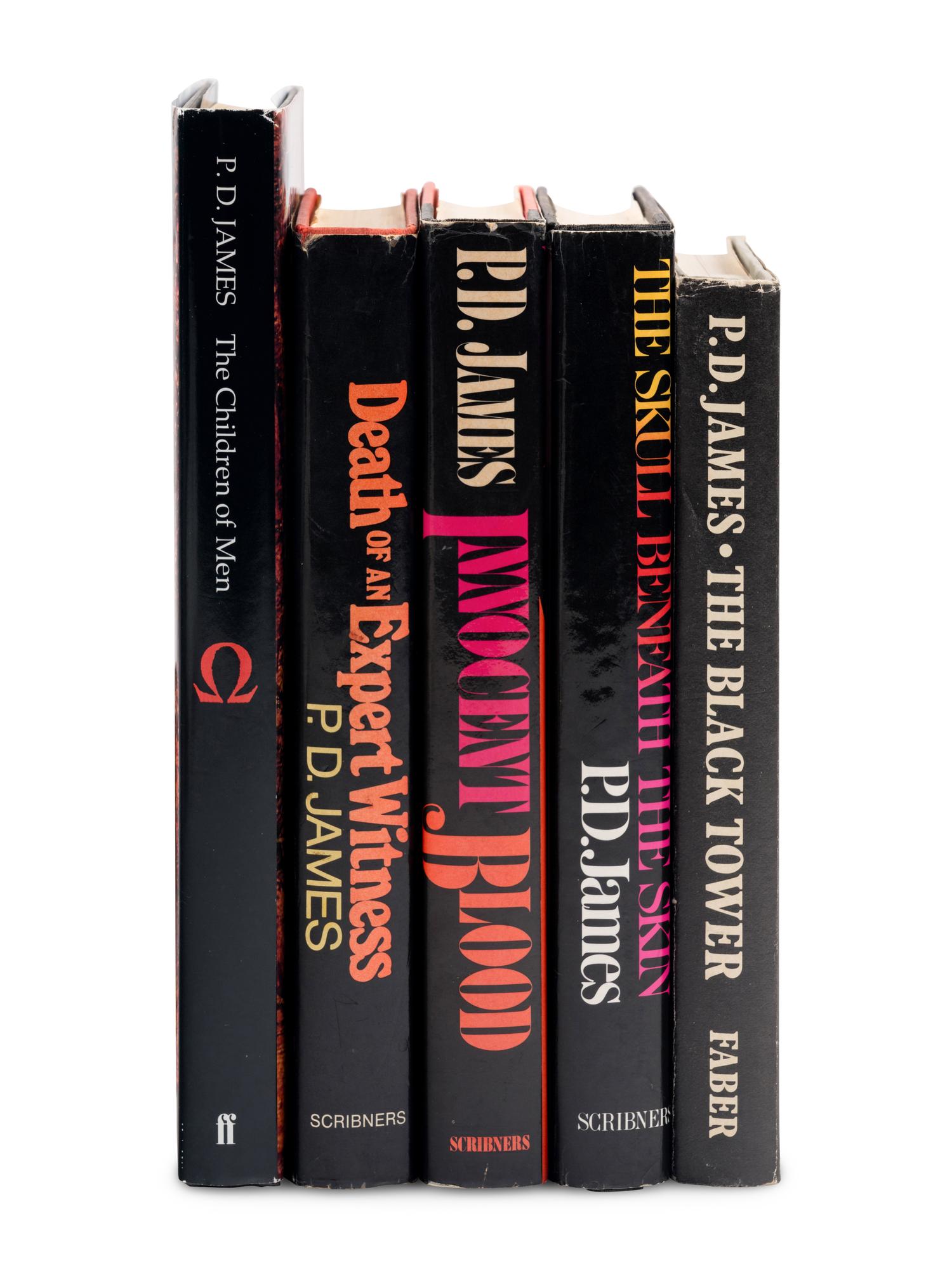 JAMES, Phyllis Dorothy (1920-2014). A group of 6 FIRST EDITIONS, SOME SIGNED, comprising: