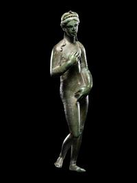 A Roman Bronze Venus with Silver Inlaid Eyes