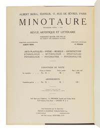 Minotaure. New York: Skira, Rizzoli International Publications, Inc., 1980-1981.
