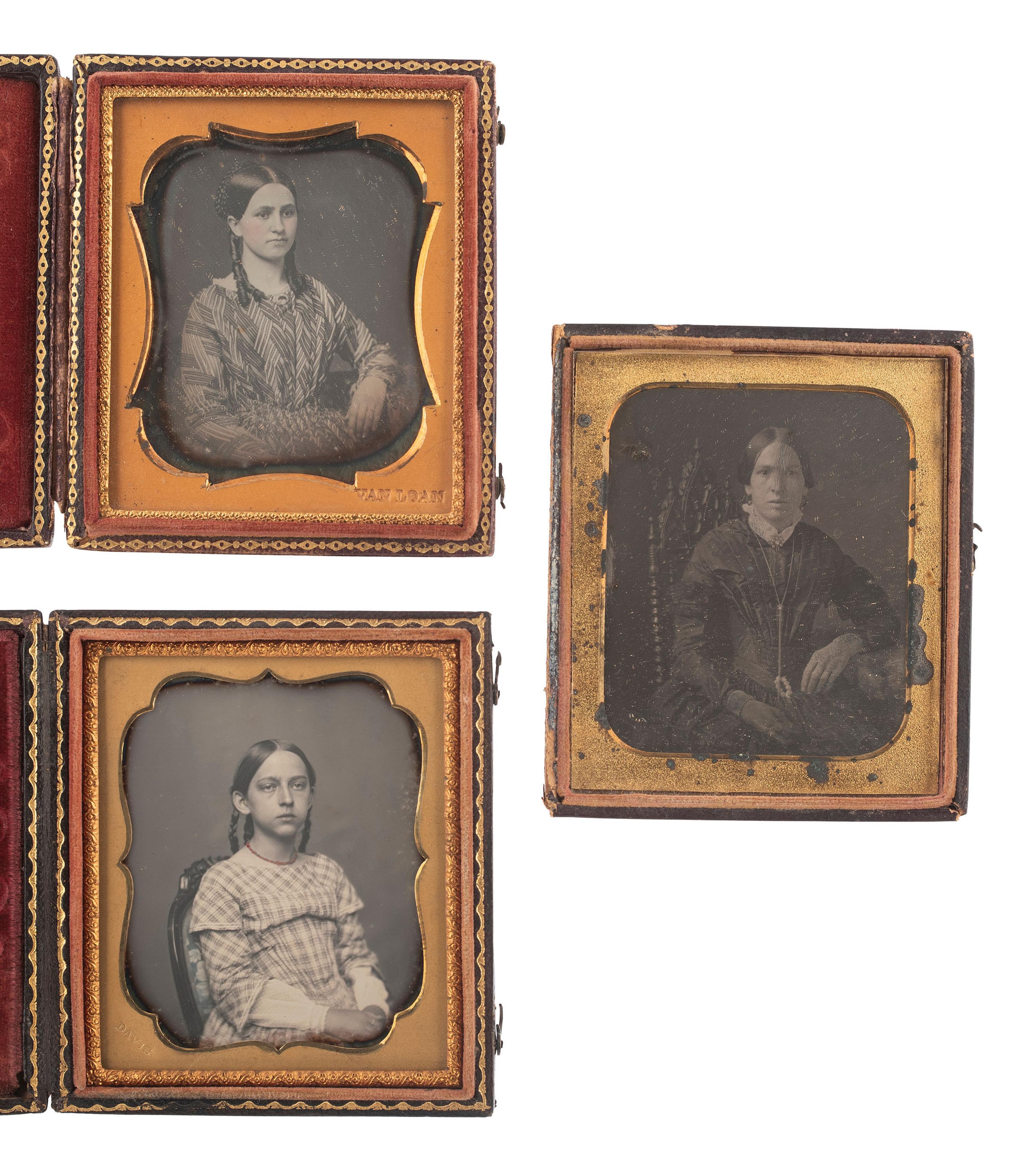 [EARLY PHOTOGRAPHY] 10 images by photographers incl. McCLEES, VAN LOAN, UPTON, and J. SIDNEY MILLER.
