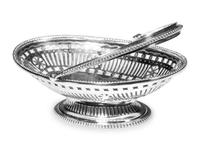 An English Silver Reticulated Basket