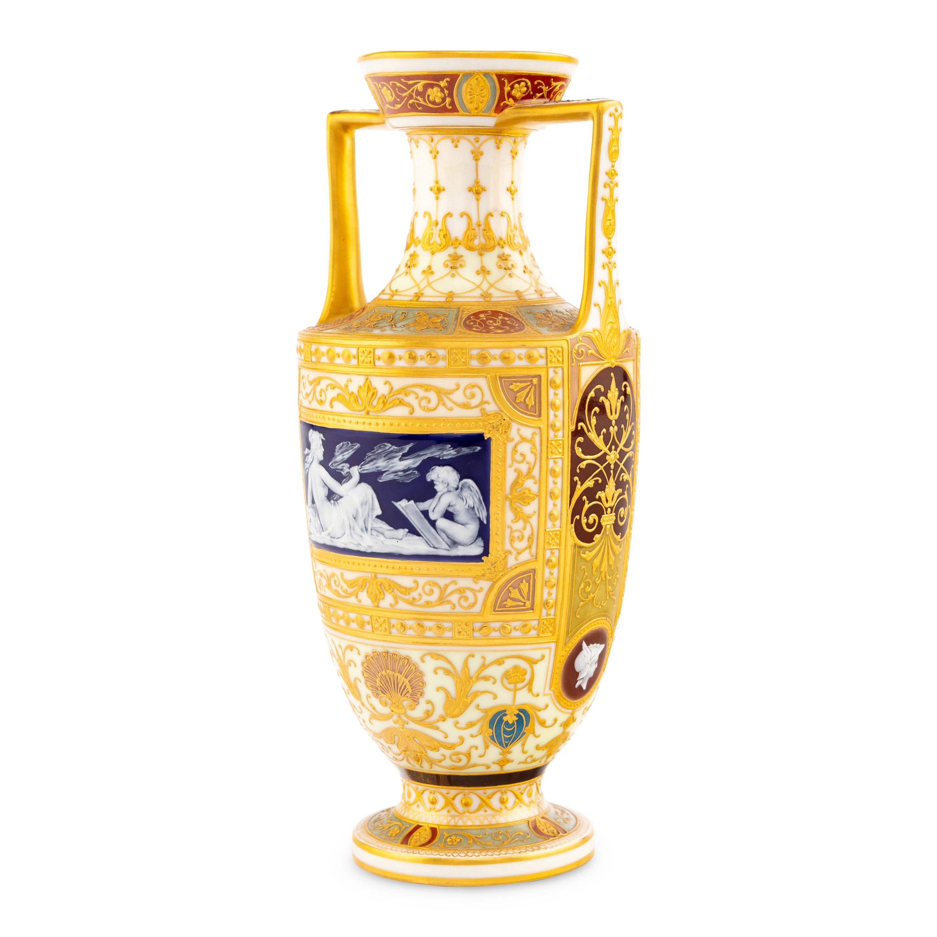 A Berlin (K.P.M.) Pâte-sur-Pâte Vase