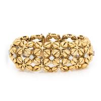 Tiffany & Co., Schlumberger, 'Daisy', Yellow Gold and Diamond Bracelet