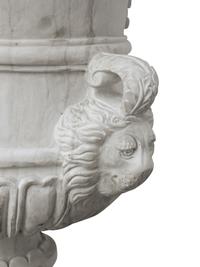 A Pair of Italian Neoclassical Style Marble Urns