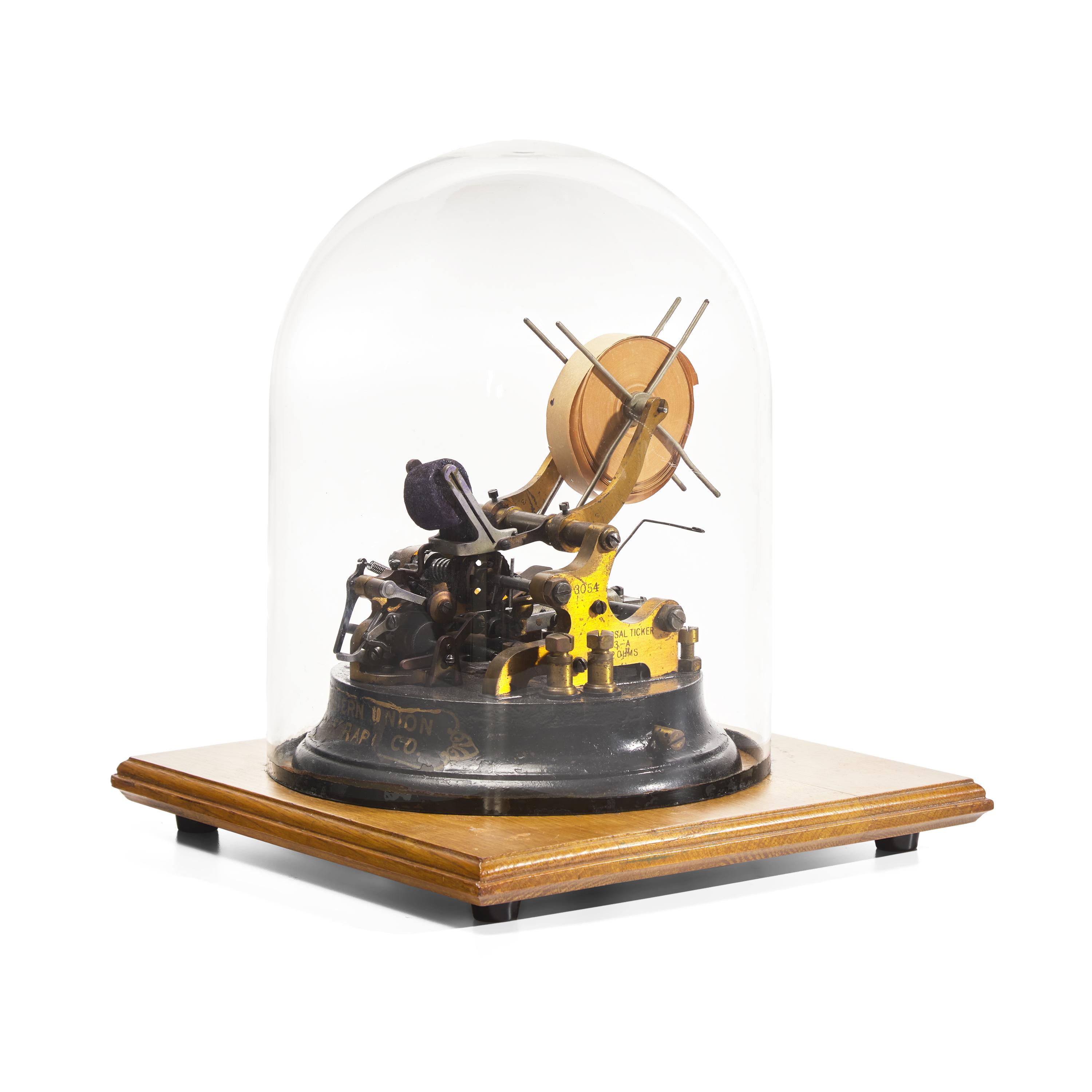 A Thomas A. Edison Type Universal Stock Ticker, Model 3-A, Serial no. 3054, for Western Union