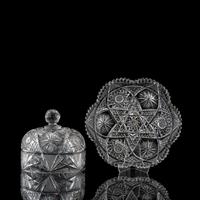 A Brilliant Period Cut Glass Cheese Dome