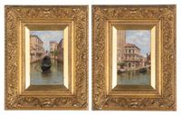Venetian Palace; together with Venetian Gondola (A Pair)