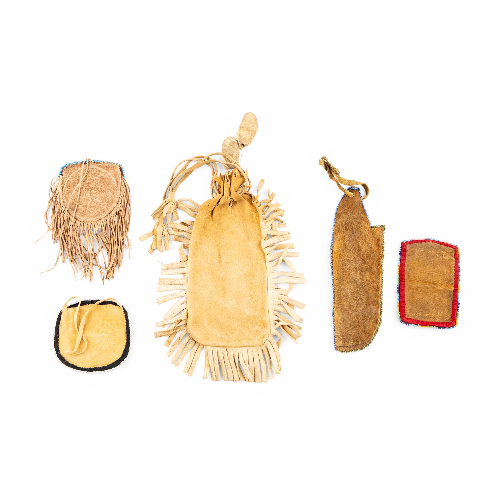 Plains and Prairie Beaded Hide Bags