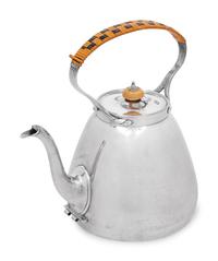 A George III Silver Water Kettle on Stand