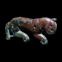 A Eurasian Bronze Pectoral Ornament in the form of a Lion