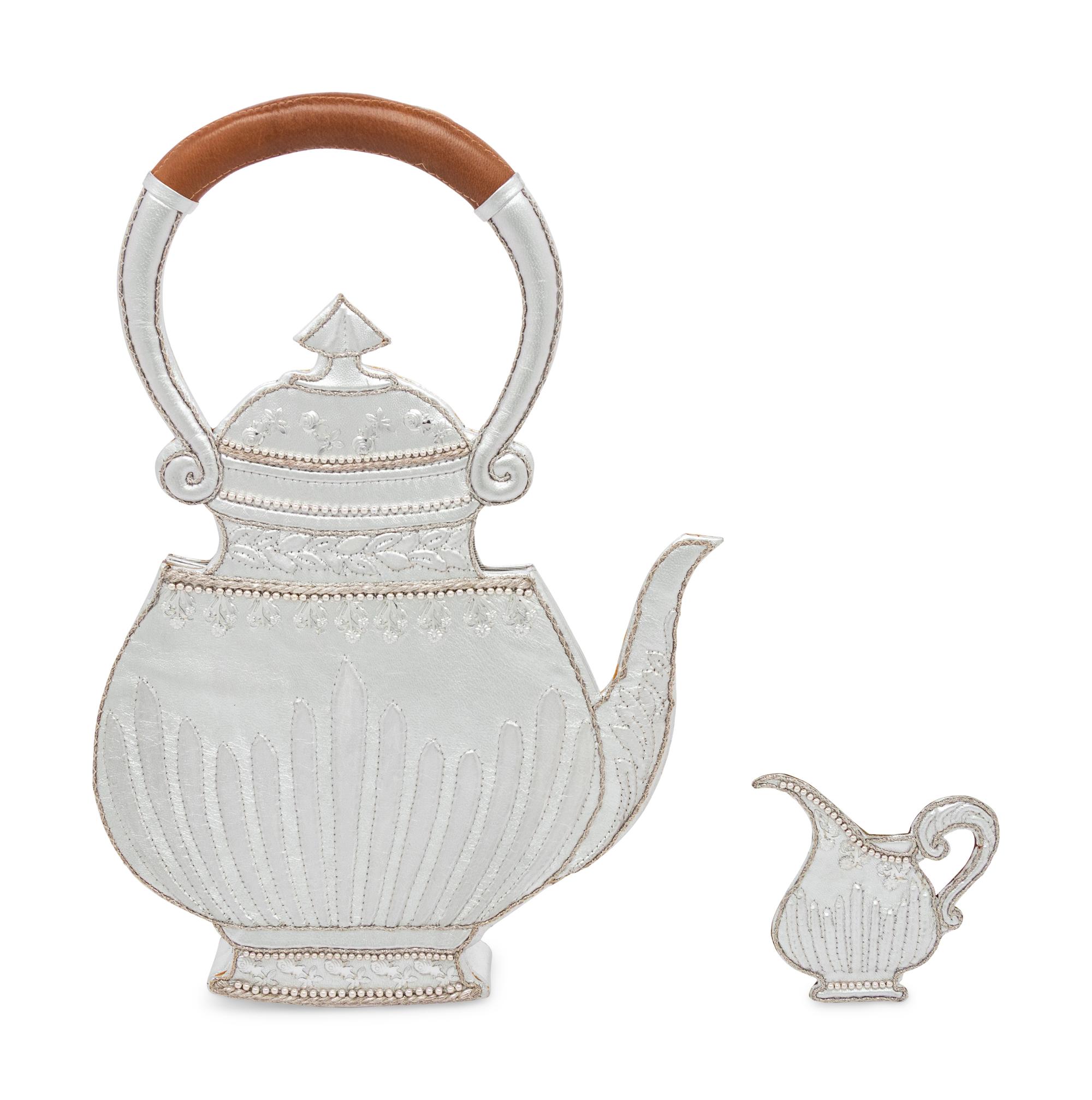 Lesage, Teapot Evening Bag & Matching Brooch